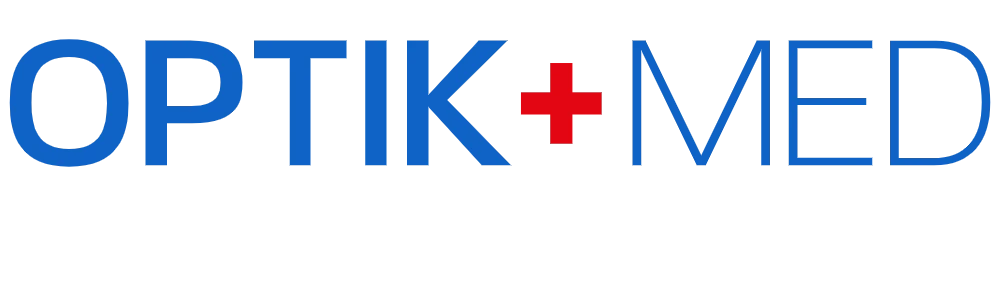 Optikmed fehér szöveg logó - lábléc